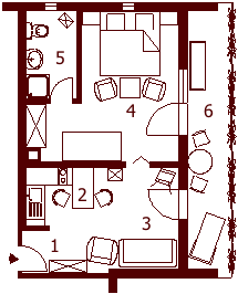 Grundriss Appartement 2